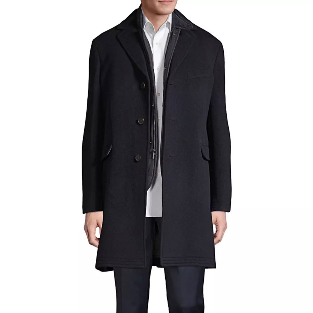 Polo Ralph Lauren Men's Quilted Liner Vest Top Coat Navy 42R